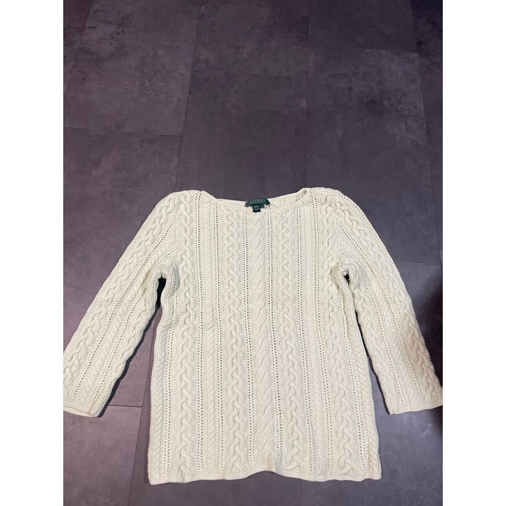 Lauren Ralph Lauren mint greenCable Knit Sweater - Luxurious Comfort B-30